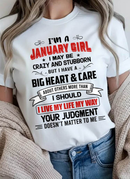 JANUARY - MY LIFE, MY RULES, AND I STAND BY EVERY CHOICE I MAKE - FOR WOMEN - TLEE01 (SKU26T-01239-01)