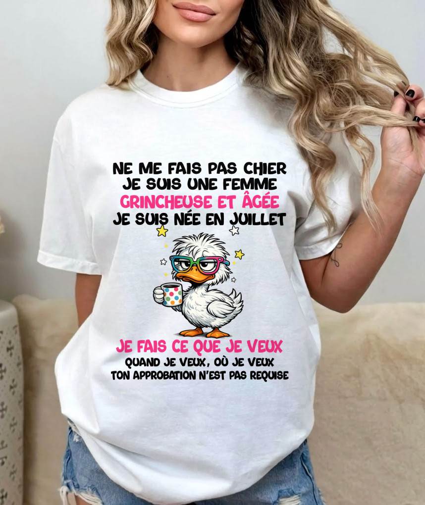 JE SUIS UNE FILLE DE JUILLET - POUR FEMME - TLEE07 (SKU2604-117-07)