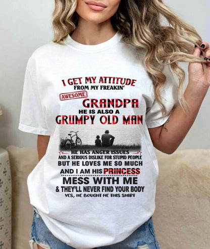 I GET MY ATTITUDE FROM MY GRANDPA - FROM GRANDPA - TLEE00 (SKU2605-176-00)