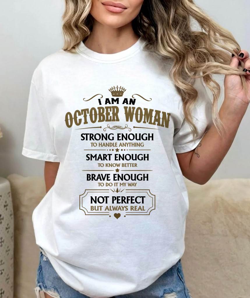 OCTOBER WOMAN – BOLD STRONG REAL - FOR WOMEN - TLEE10 (SKU2605-90-10)