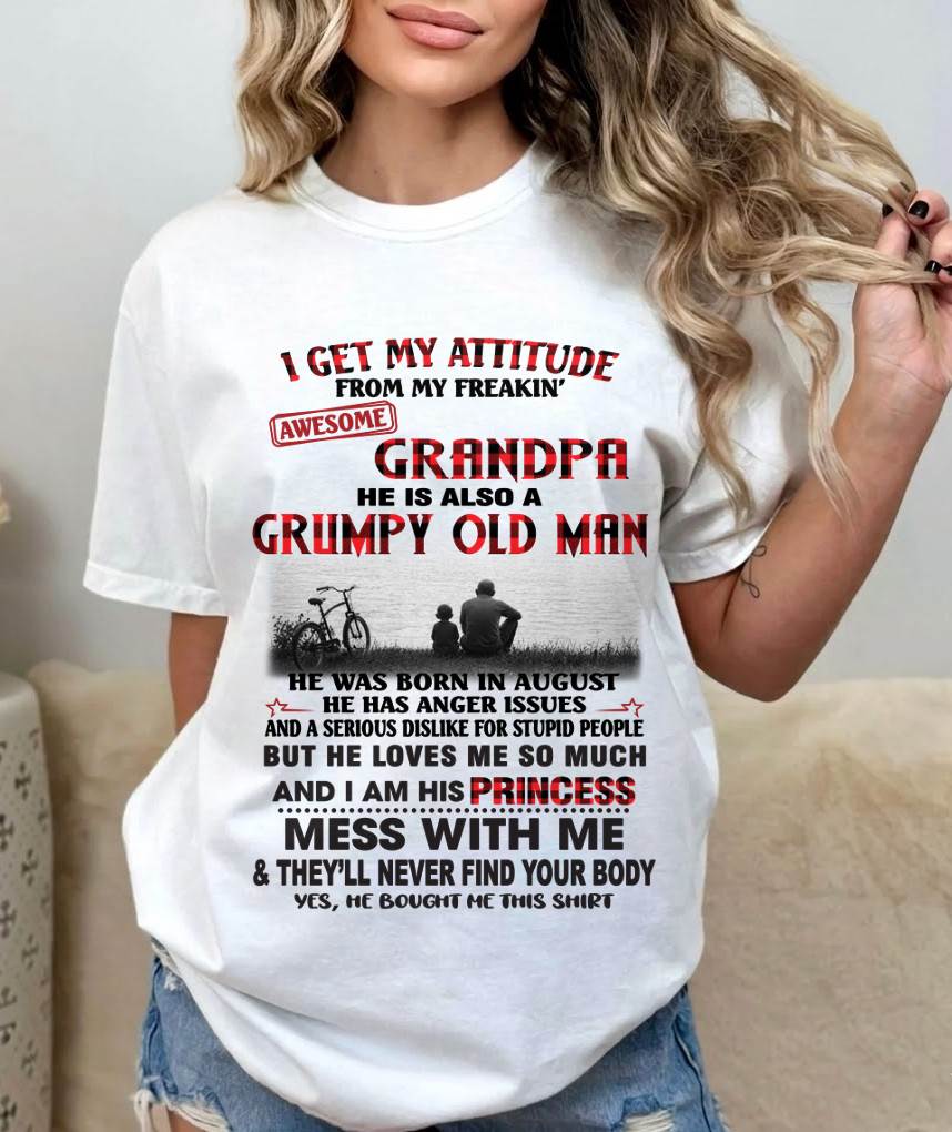 AUGUST GRANDPA - GRUMPY • AWESOME • PROTECTIVE - FROM GRANDPA - TLEE08 (SKU2605-176-08)