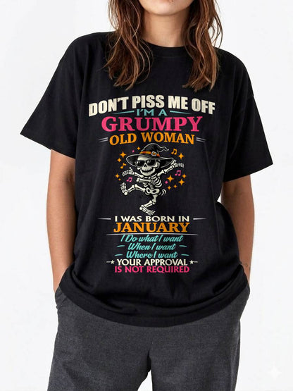 JANUARY - SASSY INDEPENDENT WOMAN FUNNY QUOTE - FOR WOMEN - TLEE01 (SKU2603-70-01)