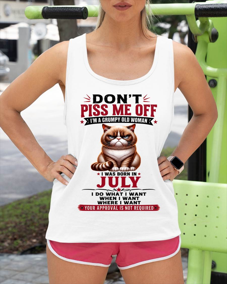 JULY – ZERO PATIENCE FUNNY CAT - FOR WOMEN - TLEE07 (SKU2608-291-07)