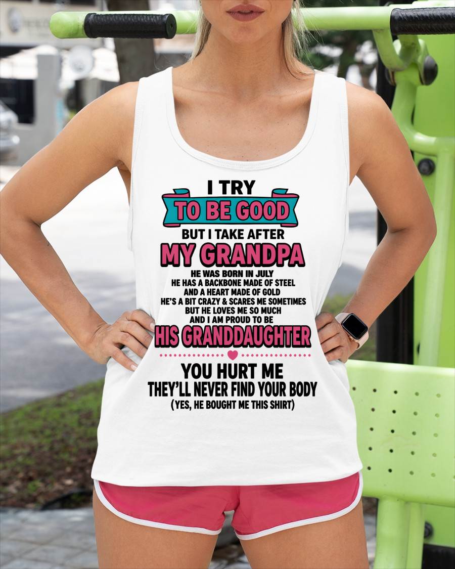 JULY - I TRY TO BE GOOD BUT I TAKE AFTER MY GRANDPA - FROM GRANDPA - TLEE07 (SKU2606-212-07)