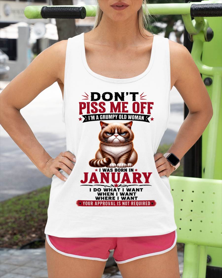 JANUARY – ZERO PATIENCE FUNNY CAT - FOR WOMEN - TLEE01 (SKU2608-291-01)