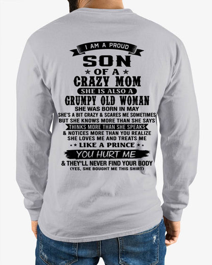 MAY - MY MOM IS CRAZY BUT SHE LOVES ME - FROM MOM - TLEE05 (SKU2606-354-05)