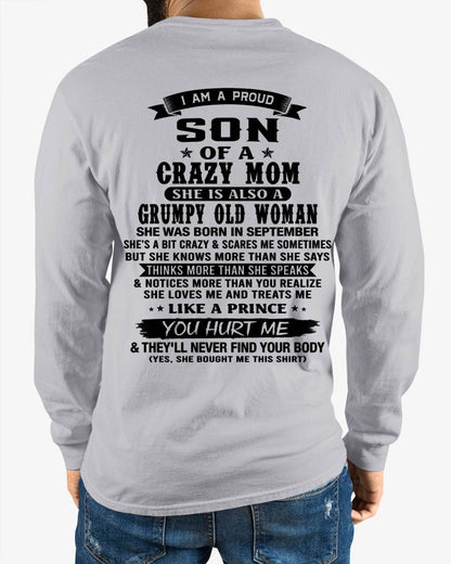 SEPTEMBER - MY MOM IS CRAZY BUT SHE LOVES ME - FROM MOM - TLEE09 (SKU2606-354-09)