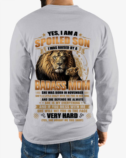 NOVEMBER MOM GIFT FOR SON SHIRT - FROM MOM - TLEE11 (SKU2605-404-11)