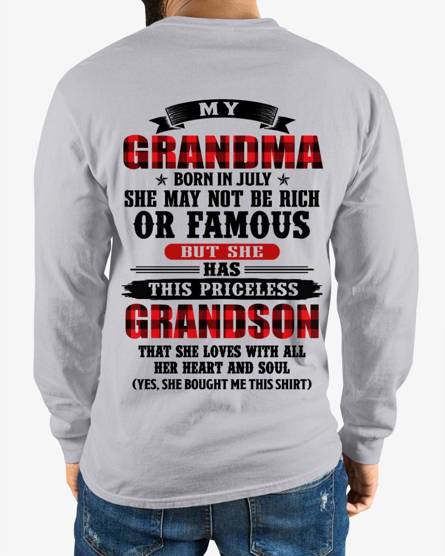 JULY GRANDMA - HER PRICELESS GRANDSON - FROM GRANDMA - TLEE07 (SKU2606-337-07)
