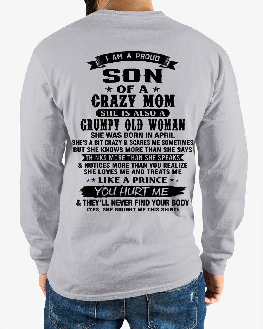 APRIL - MY MOM IS CRAZY BUT SHE LOVES ME - FROM MOM - TLEE04 (SKU2606-354-04)