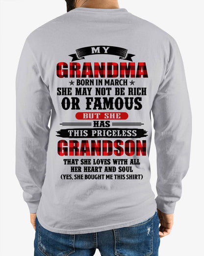 MARCH GRANDMA - HER PRICELESS GRANDSON - FROM GRANDMA - TLEE03 (SKU2606-337-03)