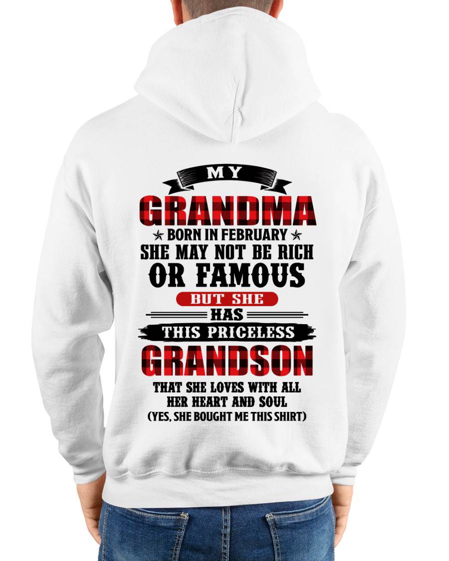 FEBRUARY GRANDMA - HER PRICELESS GRANDSON - FROM GRANDMA - TLEE02 (SKU2606-337-02)