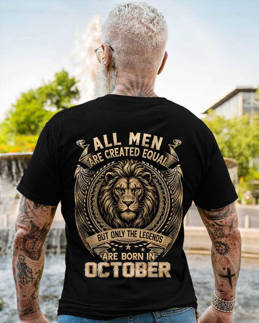 OCTOBER BORN LEGEND SHIRT – LION KING - FOR MAN - TLEE10 (SKU2606-177-10)