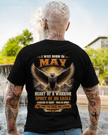 MAY BORN WARRIOR EAGLE SHIRT DESIGN - FOR MAN - TLEE05 (SKU2605-225-05)