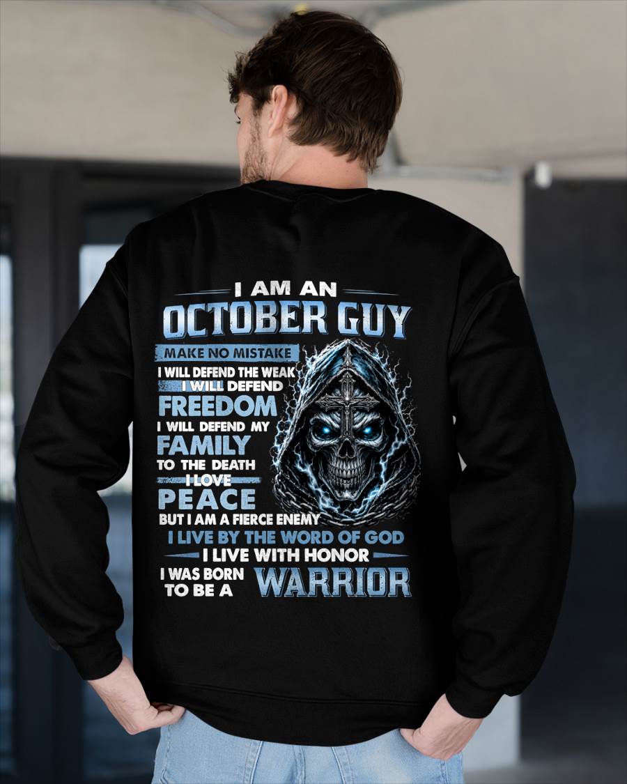 OCTOBER GUY – NEVER BACK DOWN - FOR MAN - TLEE10 (SKU2607-271-10)