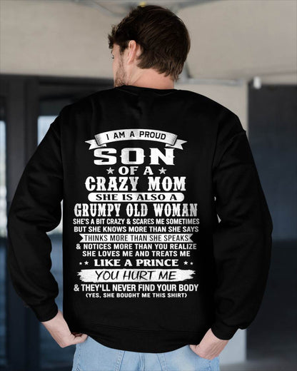 PROUD SON OF A CRAZY MOM - FROM MOM - TLEE00 (SKU2606-127-00)