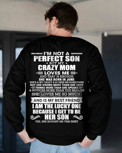 JUNE MOM - SHE MAY BE CRAZY BUT SHE LOVES ME UNCONDITIONALLY - FROM MOM - TLEE06 (SKU2604-84-06)