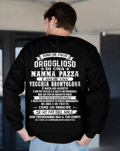AGOSTO / FIGLIO DI UNA MAMMA PAZZA - REGALO DA MAMMA  - TLEE08 (SKU2606-204-08)