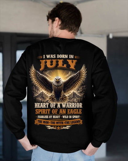 JULY BORN WARRIOR EAGLE SHIRT DESIGN - FOR MAN - TLEE07 (SKU2605-225-07)