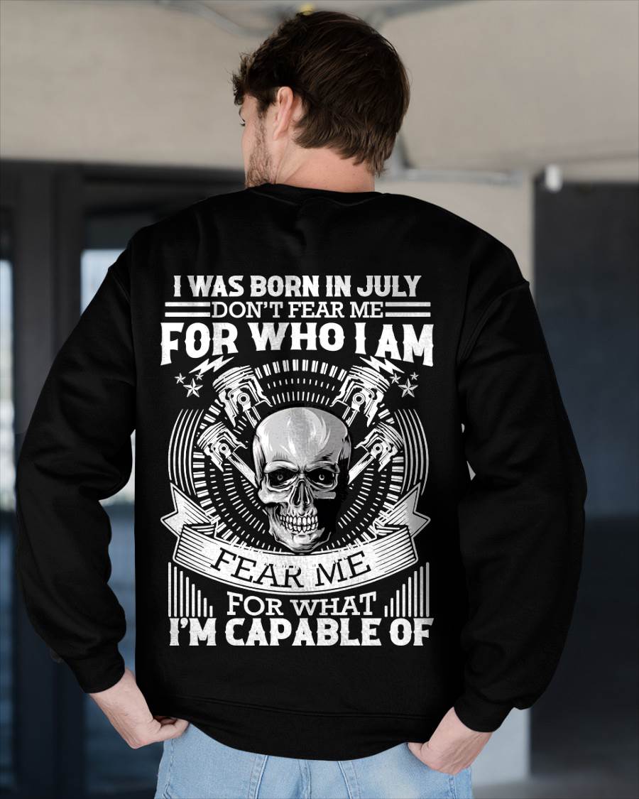 JULY – DON’T FEAR ME FOR WHO I AM, FEAR ME FOR WHAT I’M CAPABLE OF - FOR MAN - TLEE07 (SKU2604-199-07)