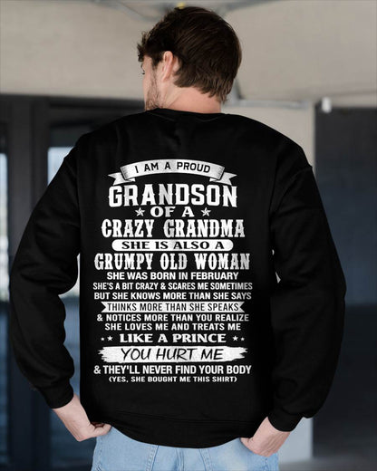 FEBRUARY - GRANDSON OF A CRAZY GRANDMA - FROM GRANDMA - TLEE02 (SKU2606-274-02)