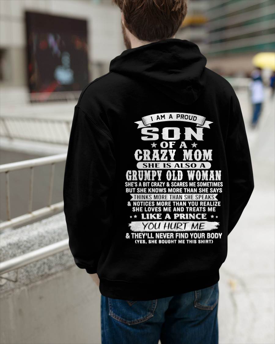 PROUD SON OF A CRAZY MOM - FROM MOM - TLEE00 (SKU2606-127-00)