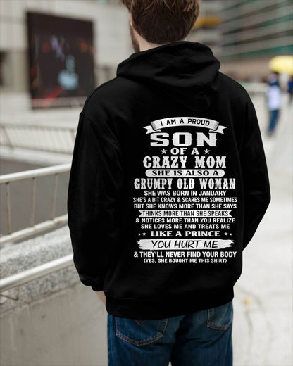 JANUARY - PROUD SON OF A CRAZY MOM - FROM MOM - TLEE01 (SKU2606-127-01)