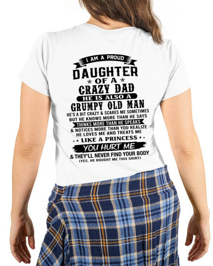 FUNNY DAD AND DAUGHTER SHIRT - FROM DAD - TLEE00 (SKU2606-394-00)