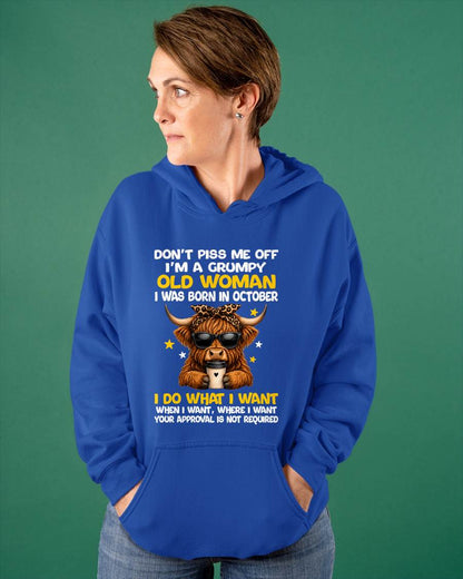 OCTOBER BORN WOMAN FUNNY SHIRT - FOR WOMEN - TLEE10 (SKU2607-217-10)