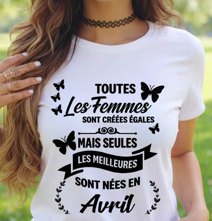 LES MEILLEURES NÉES EN AVRIL - POUR LES FEMMES - TLEE04 (SKU2603-352-04)