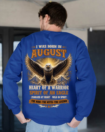 AUGUST BORN WARRIOR EAGLE SHIRT DESIGN - FOR MAN - TLEE08 (SKU2605-225-08)