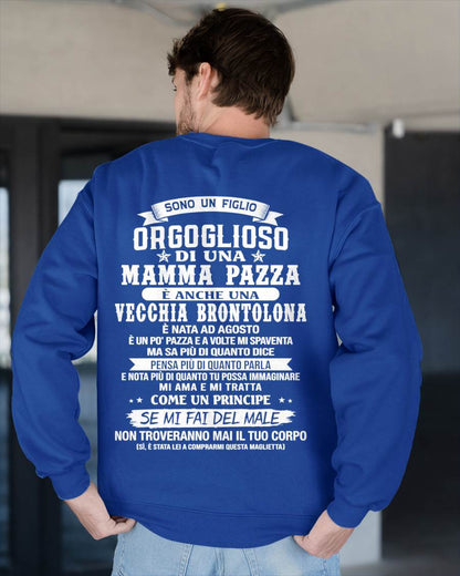 AGOSTO / FIGLIO DI UNA MAMMA PAZZA - REGALO DA MAMMA  - TLEE08 (SKU2606-204-08)