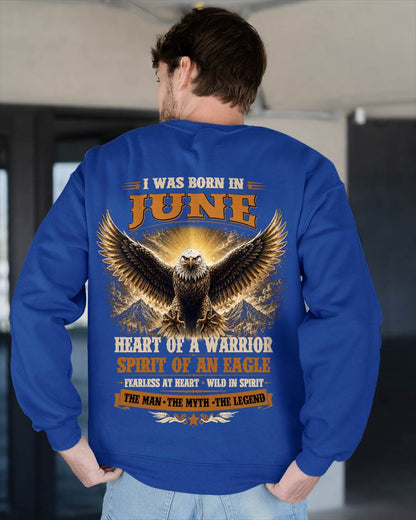 JUNE BORN WARRIOR EAGLE SHIRT DESIGN - FOR MAN - TLEE06 (SKU2605-225-06)