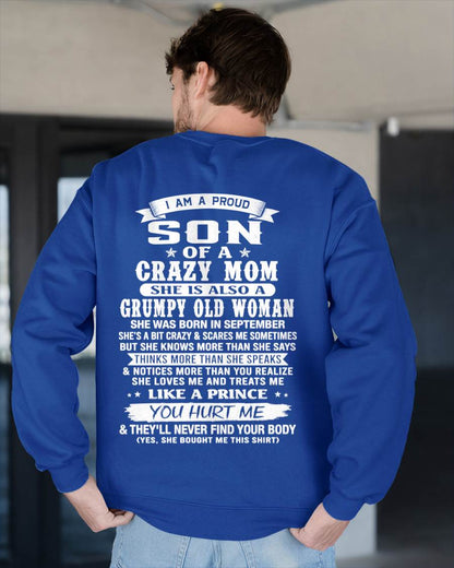SEPTEMBER - PROUD SON OF A CRAZY MOM - FROM MOM - TLEE09 (SKU2606-127-09)